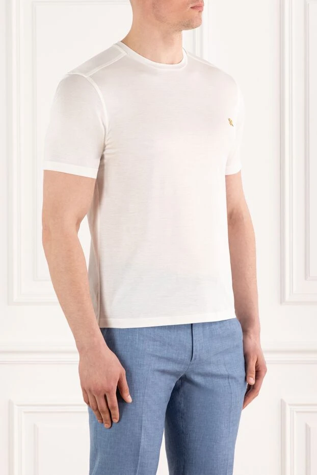 Stefano Ricci white cotton t-shirt with embossed logo 187838 - photo 3