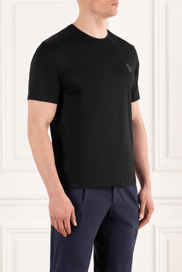 Stefano Ricci black cotton t-shirt with 3d logo 187845 - photo 3