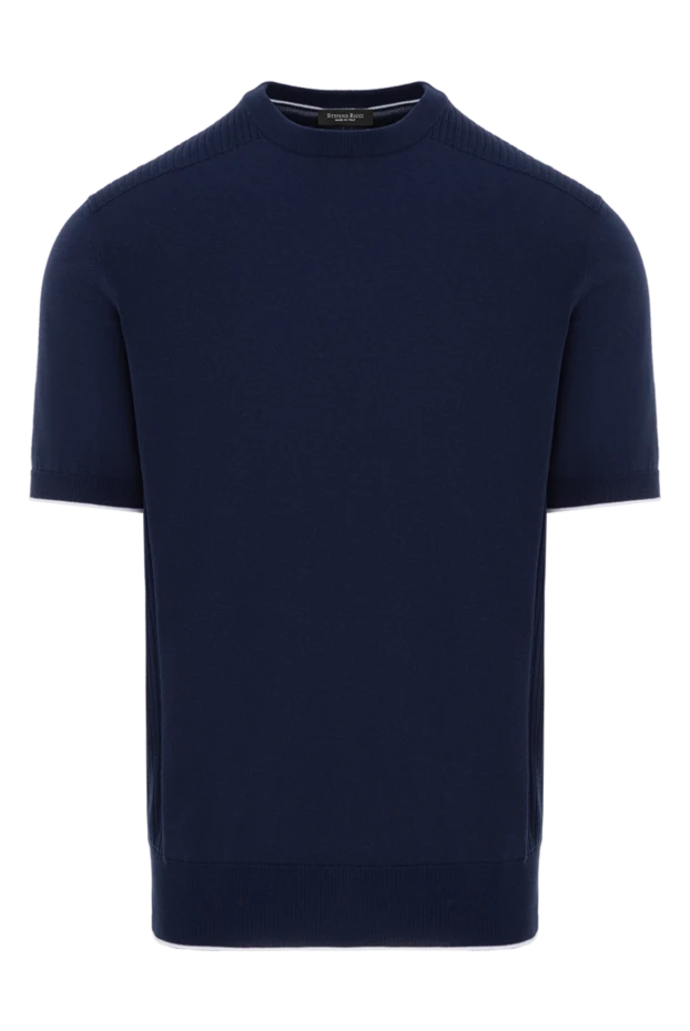 Stefano Ricci blue cotton crewneck jumper 187851 - photo 1