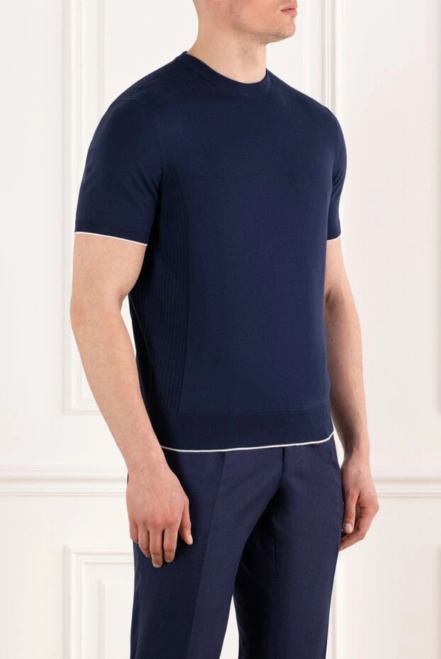 Stefano Ricci blue cotton crewneck jumper  187851 - photo 3