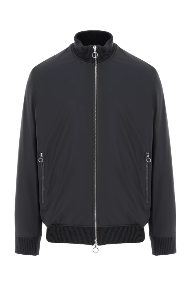 Тік жағасы және қолтырауын былғарыдан тігілген сыдырма-бомбер күрте
- фото 1