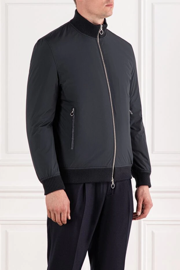 Seraphin куртка-бомбер на молнии с воротником-стойкой и отделкой из кожи крокодила
 187893 - фото 3