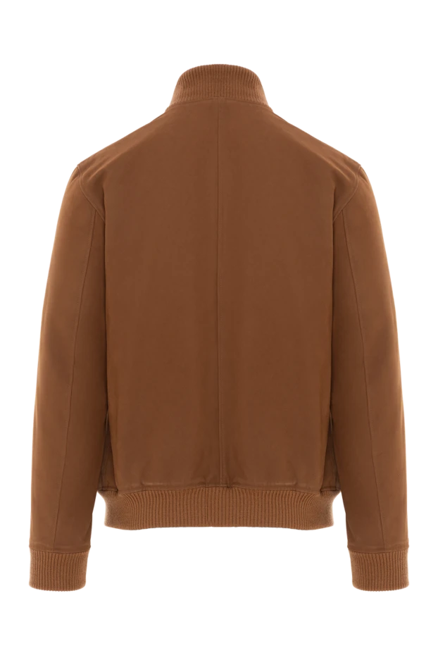 Seraphin куртка коричневая мужская из кожи и шерсти альпаки 187908 - фото 2