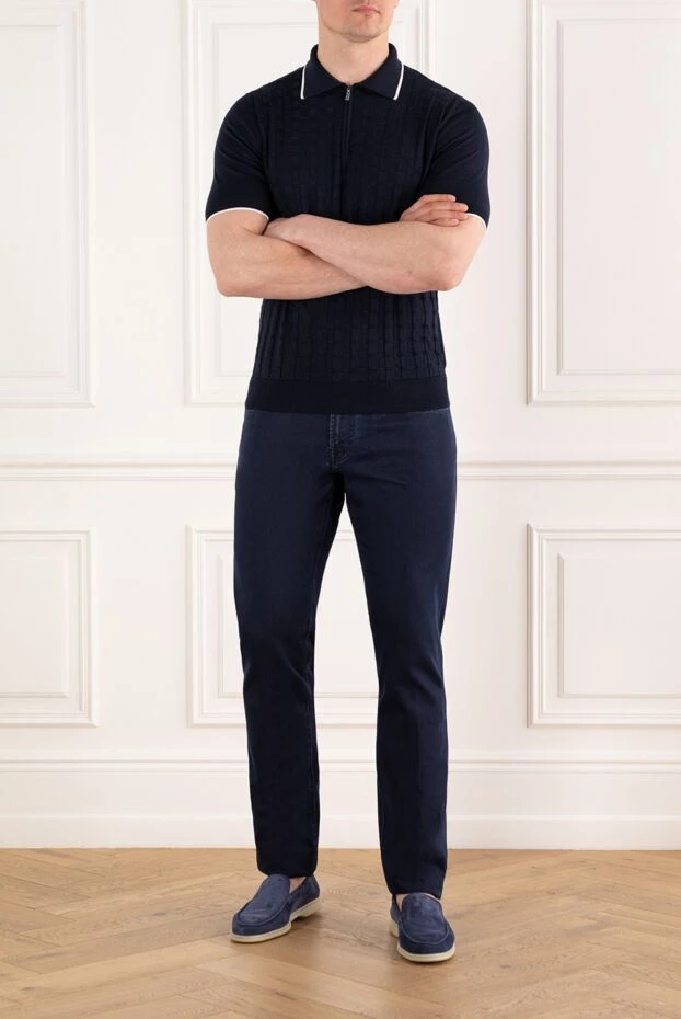 Scissor Scriptor ерлерге арналған көк джинсы 187920 - фото 2