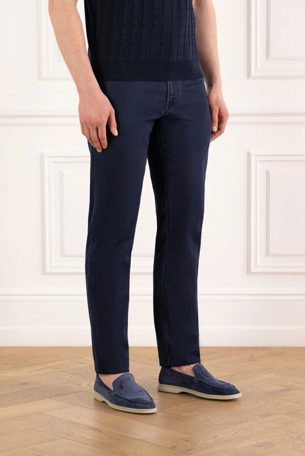 Scissor Scriptor ерлерге арналған көк джинсы 187920 - фото 3