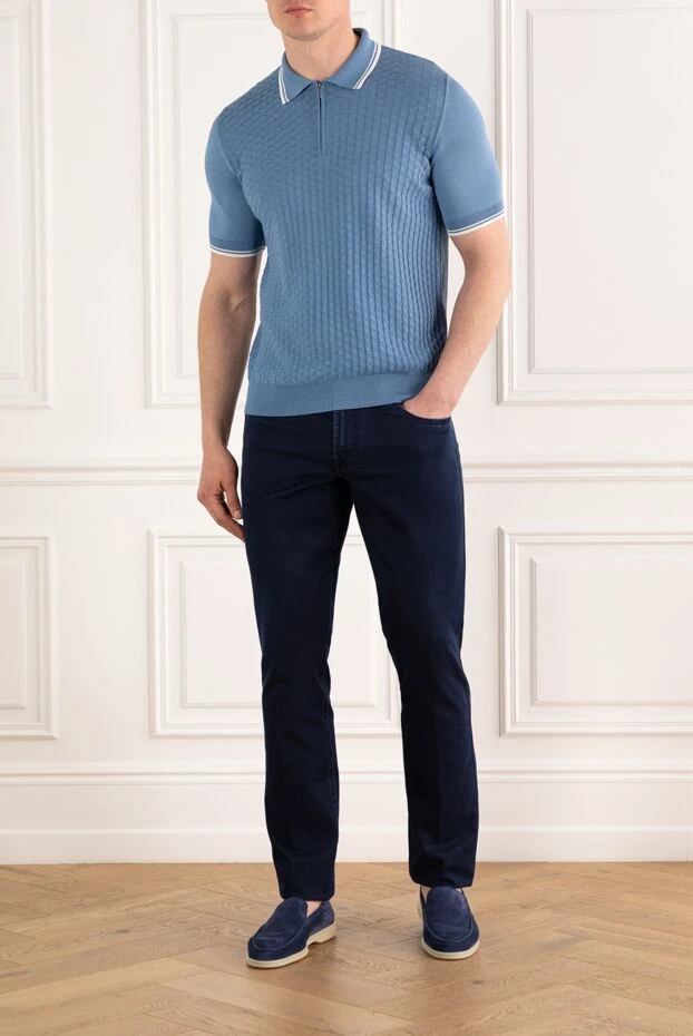 Scissor Scriptor ерлерге арналған қара көк constantino джинсы 187922 - фото 2