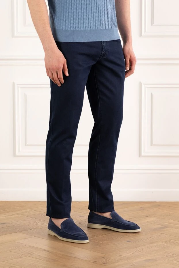 Scissor Scriptor ерлерге арналған қара көк constantino джинсы 187922 - фото 3