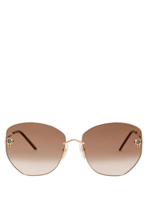 Panthere металдан жасалған күннен қорғайтын алтын көзілдірік - фото 1