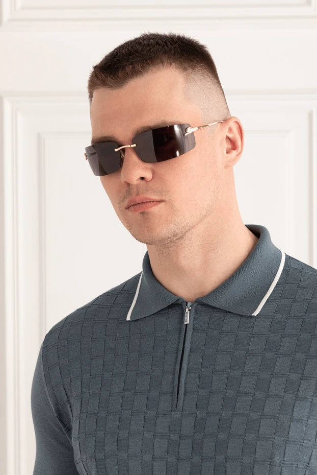 Cartier солнцезащитные очки panthère из металла с золотистой отделкой 187959 - фото 2