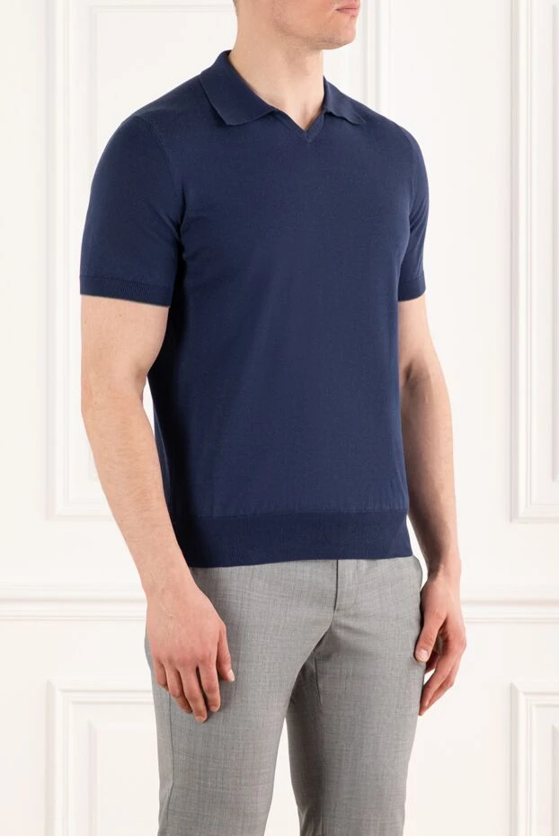 Brunello Cucinelli қысқа жеңді минималистік түймесіз поло жейде 187971 - фото 3