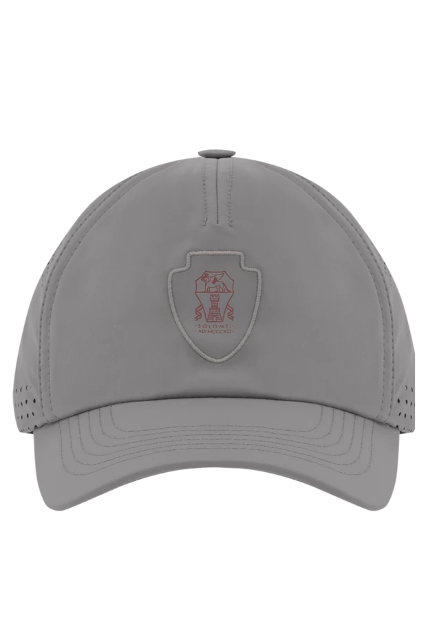 Lightweight gray sports cap with ventilation inserts
- photo 1