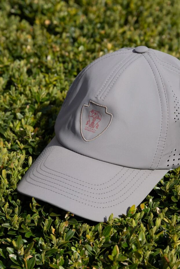 Brunello Cucinelli lightweight gray sports cap with ventilation inserts
 187976 - photo 2