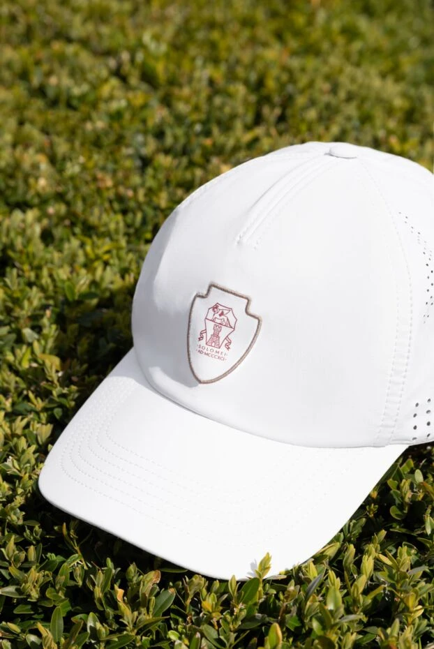 Логотипі бар ақ созылатын нейлон бейсбол қалпағы - фото 2