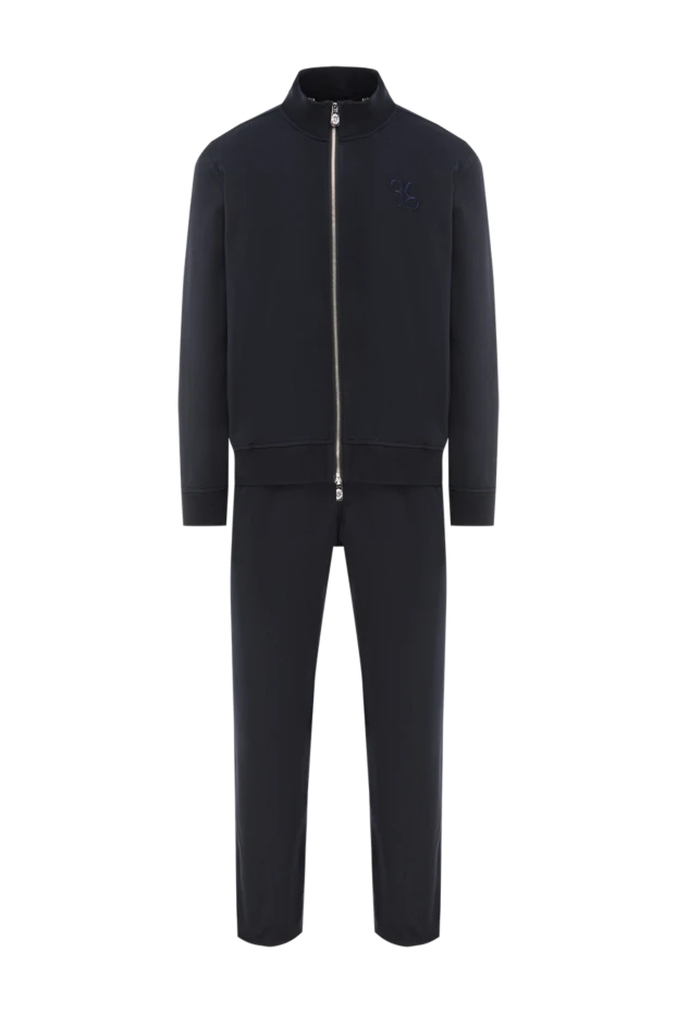 Billionaire костюм спортивный из хлопка и шелка синий мужской 188024 - фото 1