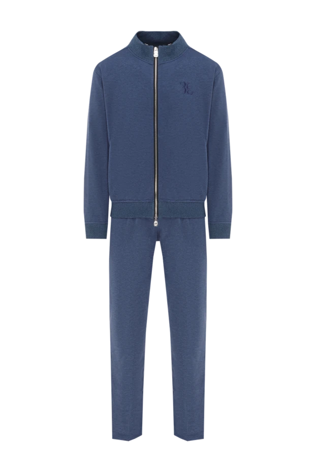Minimalist blue suit with a zipper - photo 1