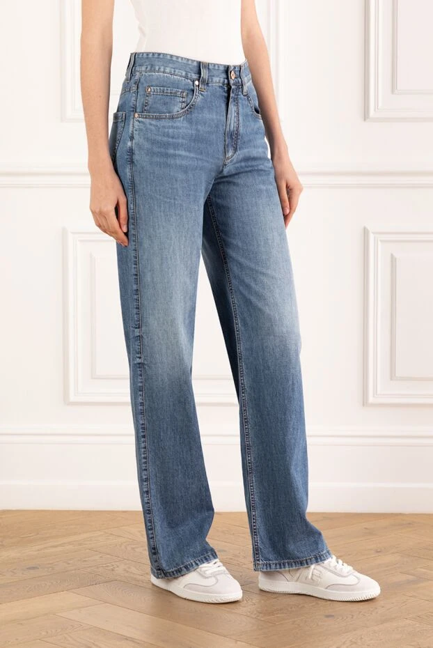 Brunello Cucinelli contemporary loose lightweight denim jeans for women 188033 - photo 3