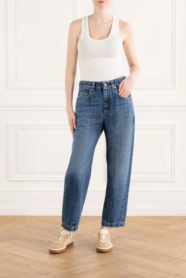 Brunello Cucinelli authentic denim straight leg loose jeans 188034 - photo 2