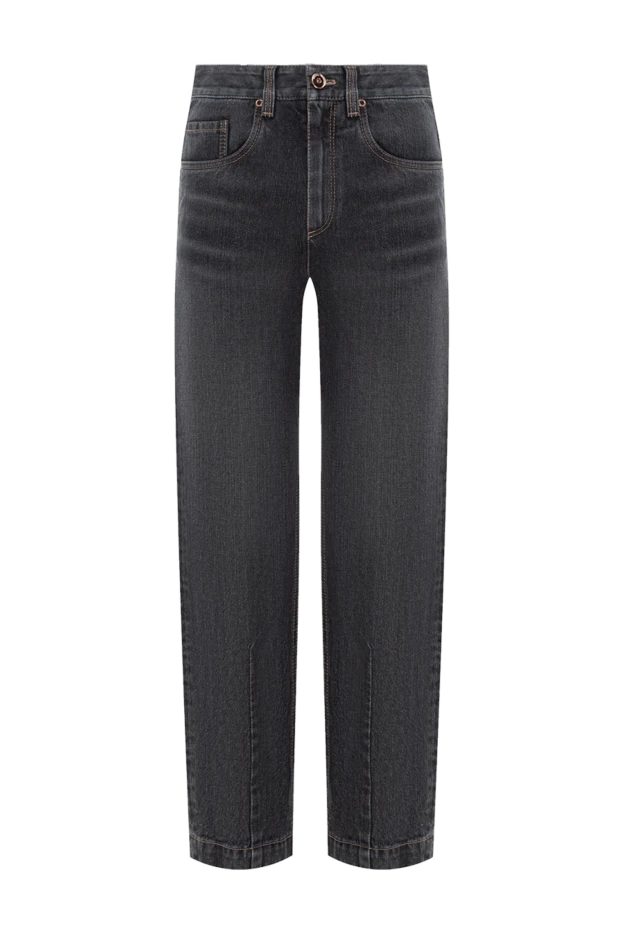 Брюки Loose из денима Authentic серые женские - фото 1