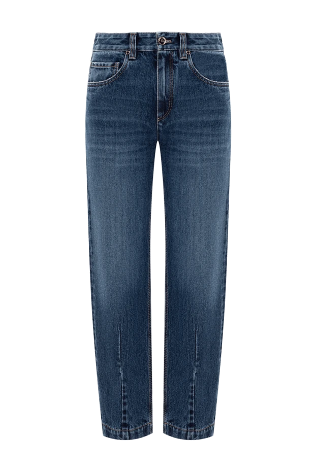 Брюки Loose из денима Authentic темно-синие женские - фото 1