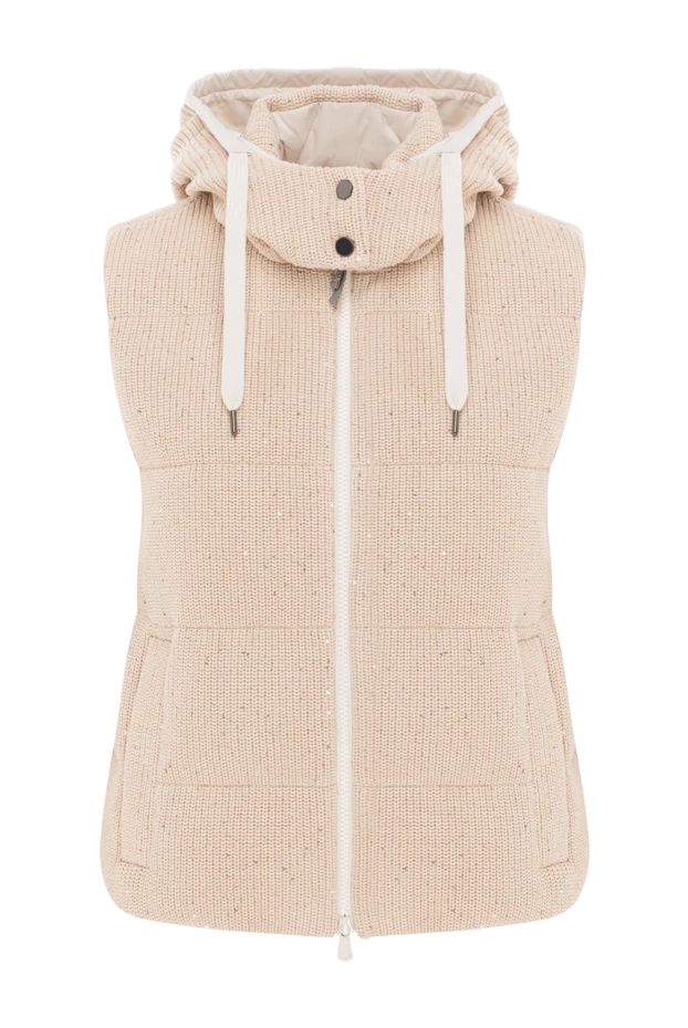 Dazzling down vest made of cotton jersey in English rib - photo 1