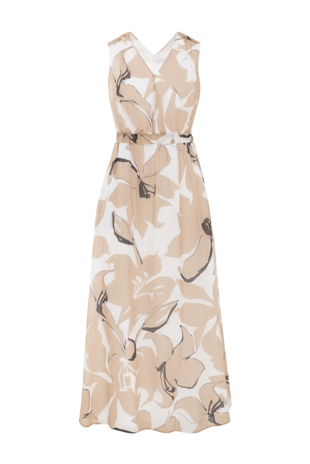 Peserico broken maxi dress multi -colored from sleeveless cotton 188049 - photo 1