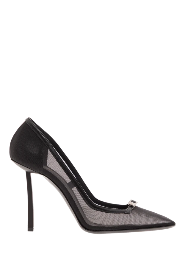 Vittoria қара торлы биік өкшелі туфли - фото 1