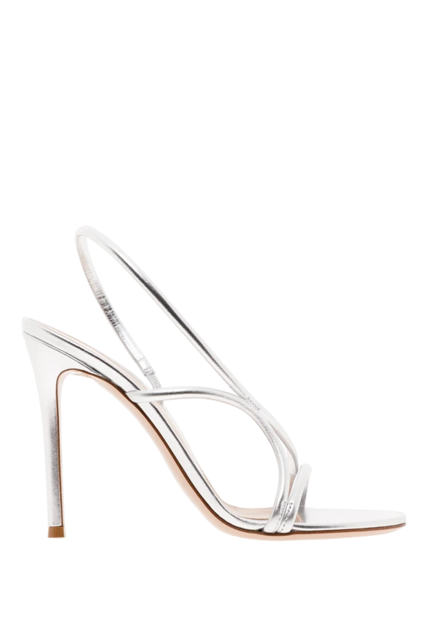 Gianvito Rossi high heel sandals with open heel, silver 188062 - photo 1