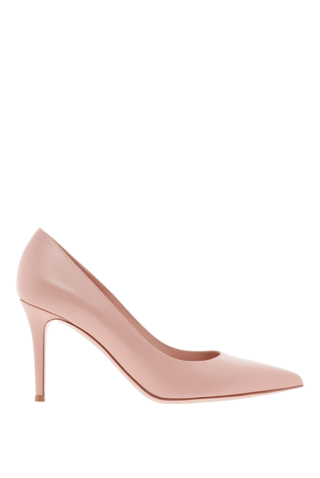 Leather heels Gianvito 85 beige - photo 1