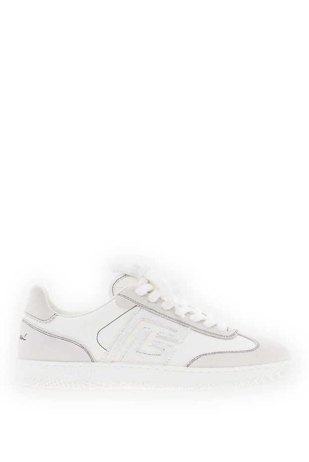 Ақ бұзау терісінен және күдеріден жасалған аққу кроссовкалары - фото 1