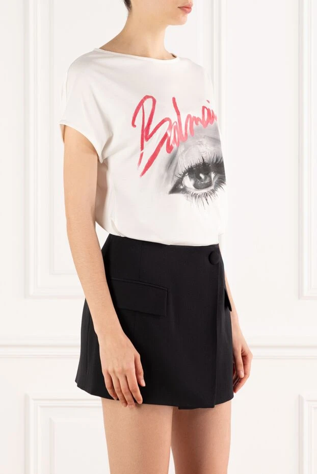 Balmain balmain eye print crew мойын футболка 188079 - фото 3