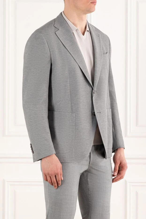 Sartoria Latorre men's classic gray cotton jacket 188121 - photo 3