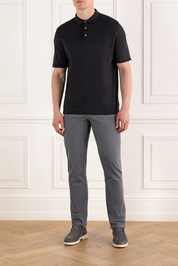 Portofino стильные серые джинсы из натурального хлопка
 188128 - фото 2