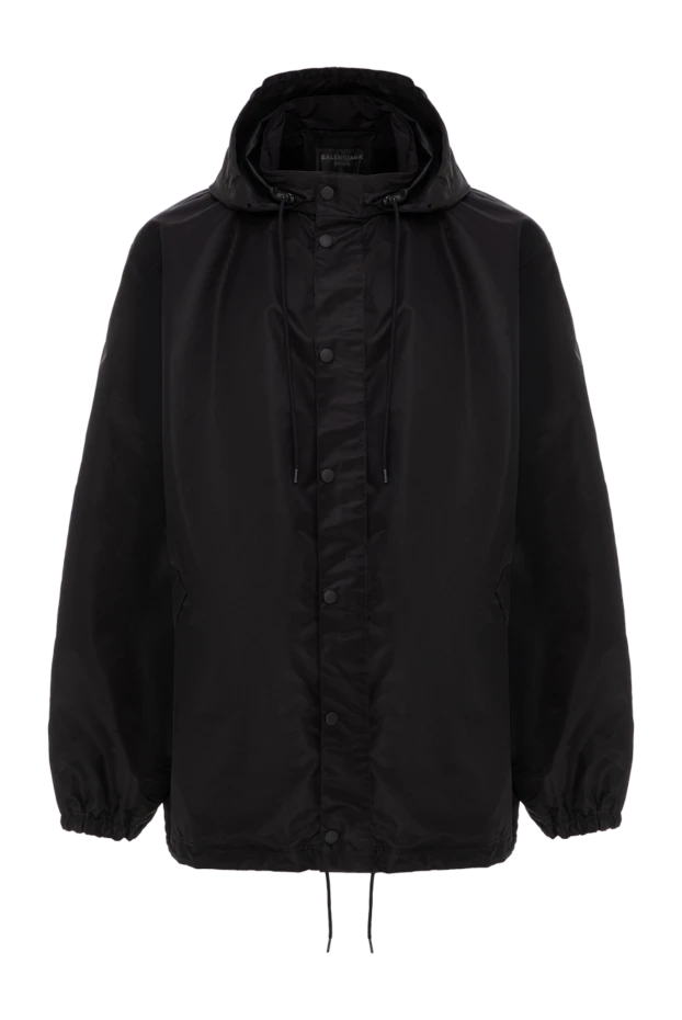 Легкая нейлоновая куртка с капюшоном и логотипом - фото 1