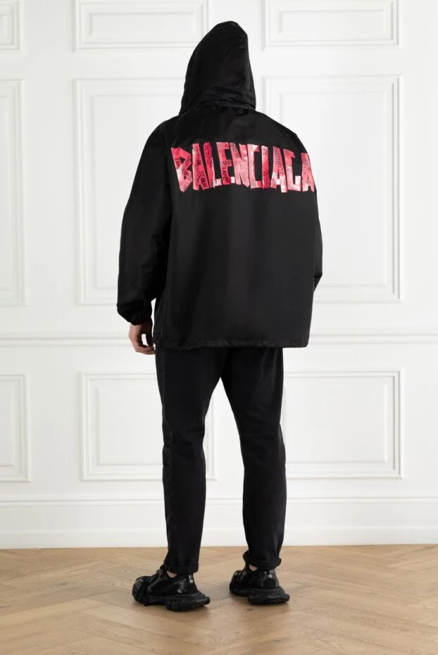 Balenciaga легкая нейлоновая куртка с капюшоном и логотипом 188137 - фото 2