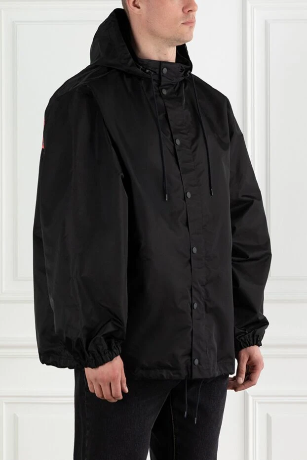 Balenciaga легкая нейлоновая куртка с капюшоном и логотипом 188137 - фото 3
