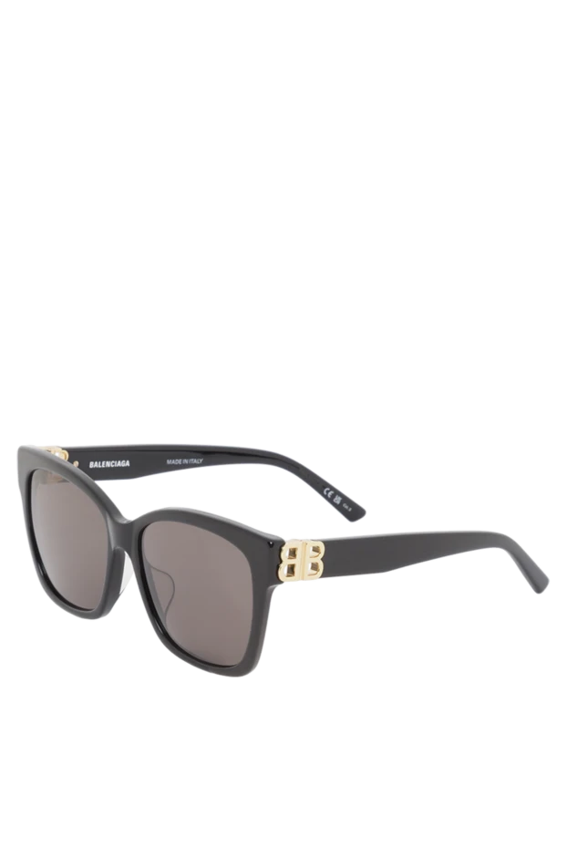 Balenciaga женские солнцезащитные очки dynasty square черного цвета 188140 - фото 3