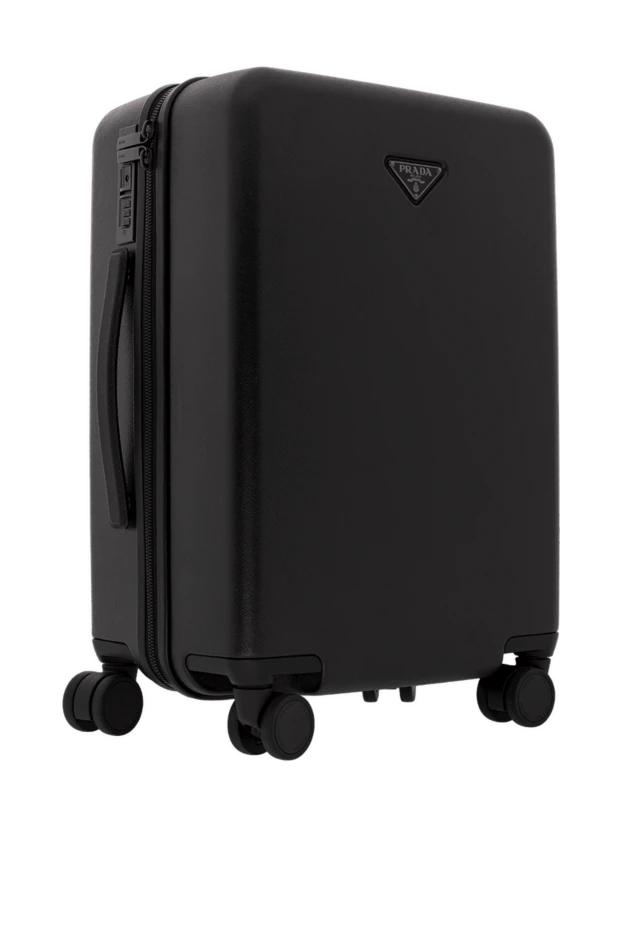 Prada чемодан на колесах с телескопической ручкой и логотипом 188156 - фото 3