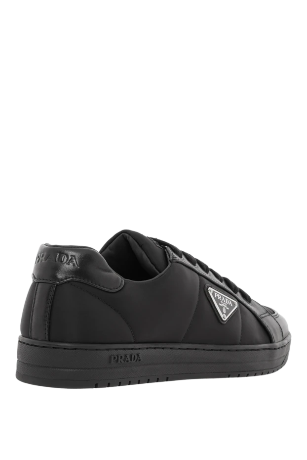 Prada сникеры downtown из re-nylon черные с логотипом мужские 188157 - фото 3