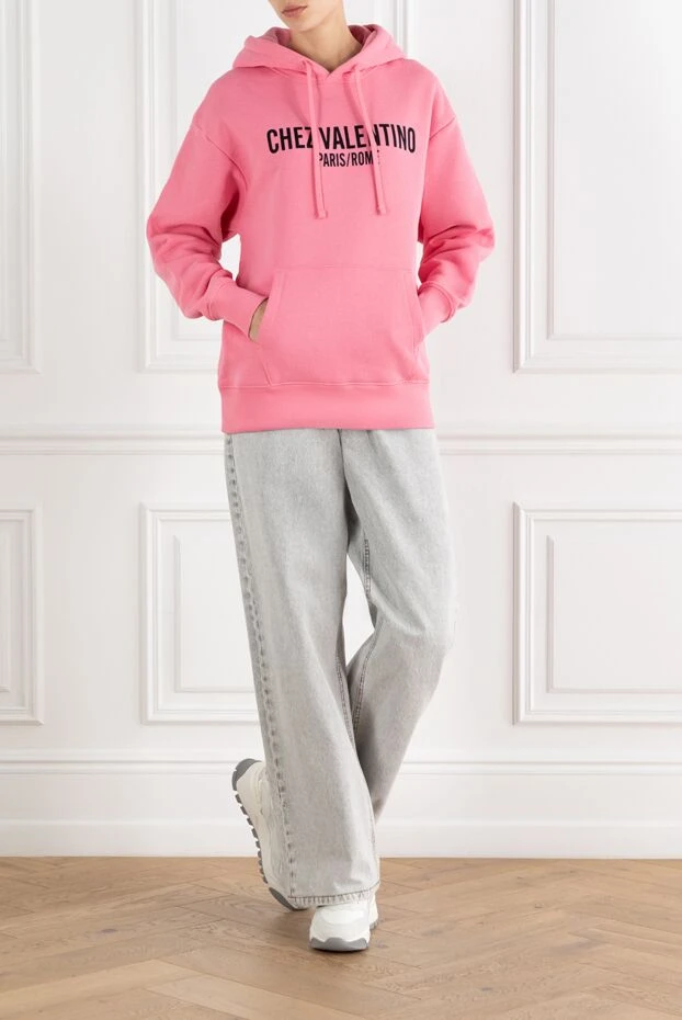 Valentino chez қызғылт әйелдер мақта-мата капюди 188182 - фото 2