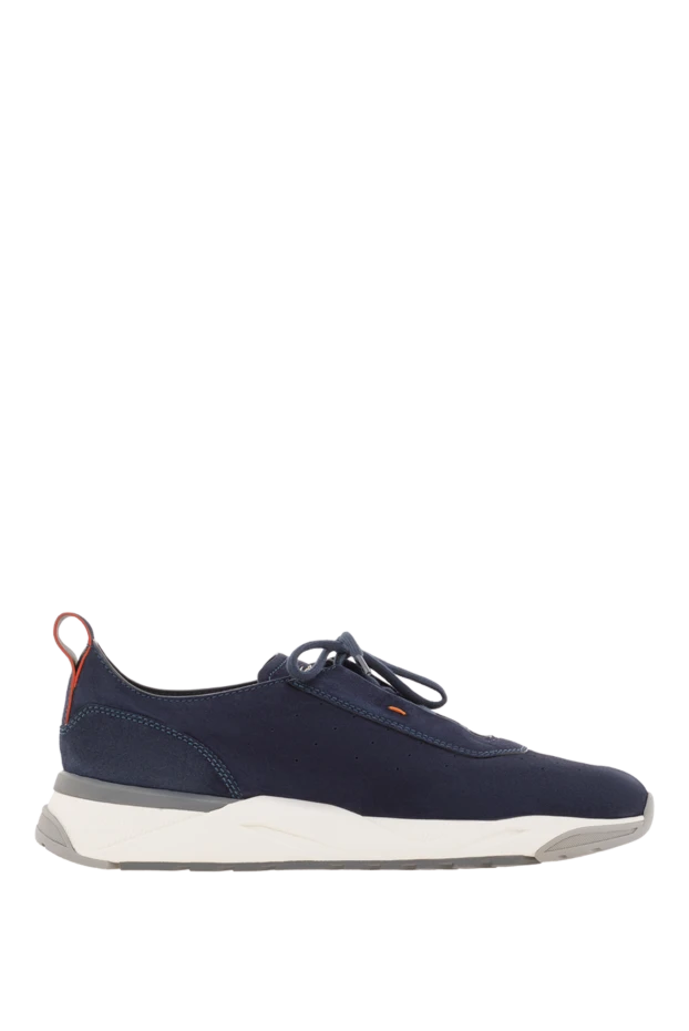 Ерлерге арналған жеңіл нубук кроссовкалары көк - фото 1