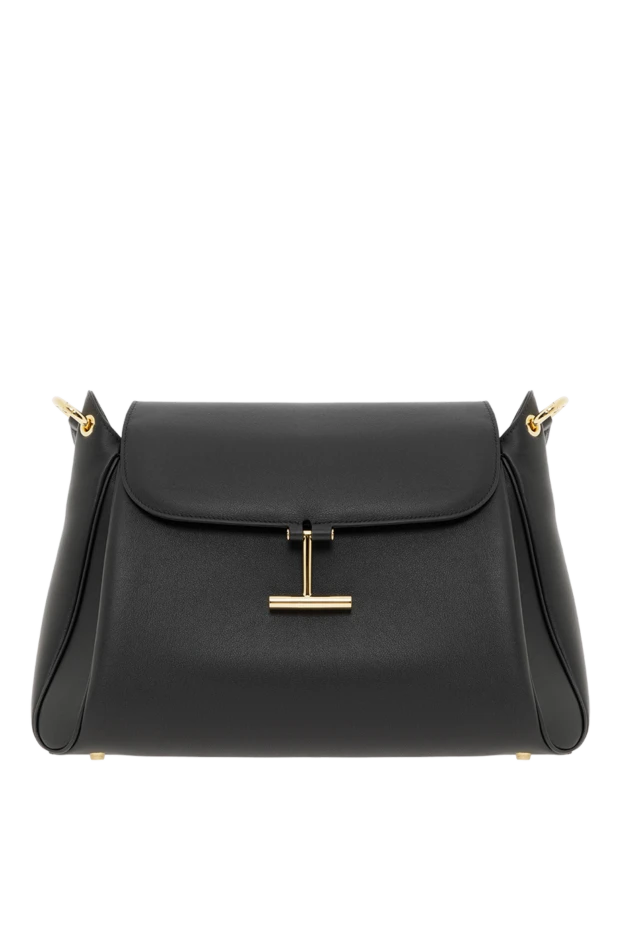 Таза былғарыдан жасалған орташа өлшемді әйелдер сөмкесі - фото 1