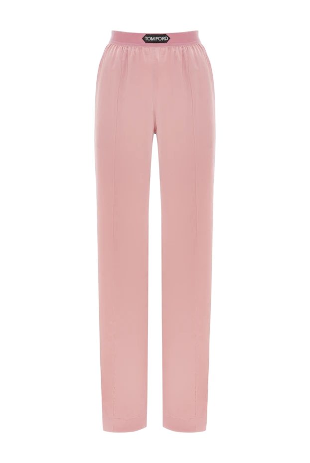 Pink Viscose Trousers for Women - photo 1