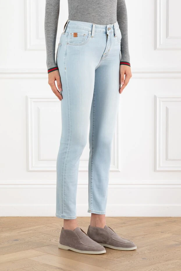 Jacob Cohen джинсы kimberly для женщин светло-голубого цвета 188222 - фото 3