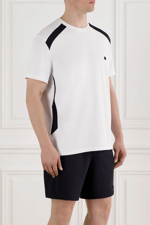 Stefano Ricci men's t-shirt white with black inserts and logo 188227 - photo 3