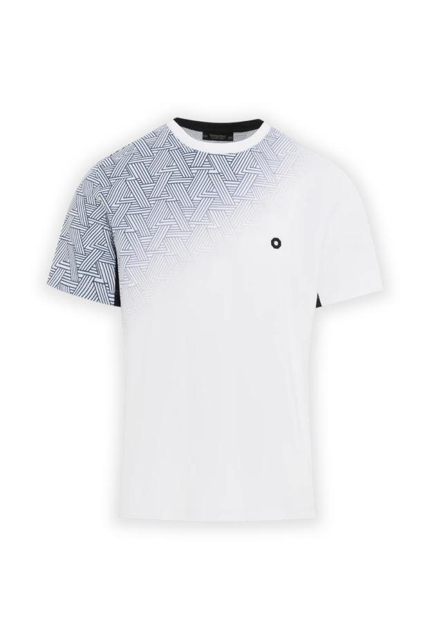 Tennis T-shirt with triangle pattern and gradient color - photo 1