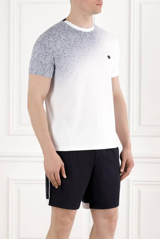 Stefano Ricci tennis t-shirt with triangle pattern and gradient color 188228 - photo 3