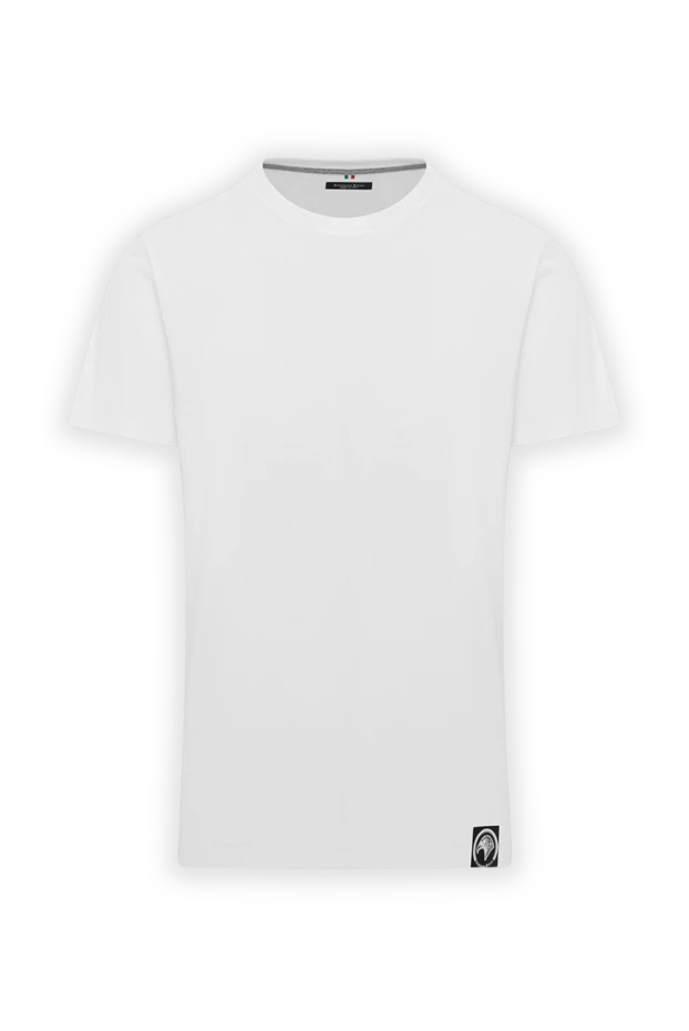 Stefano Ricci white men's cotton and modal t-shirt with logo on the hem 188230 - photo 1