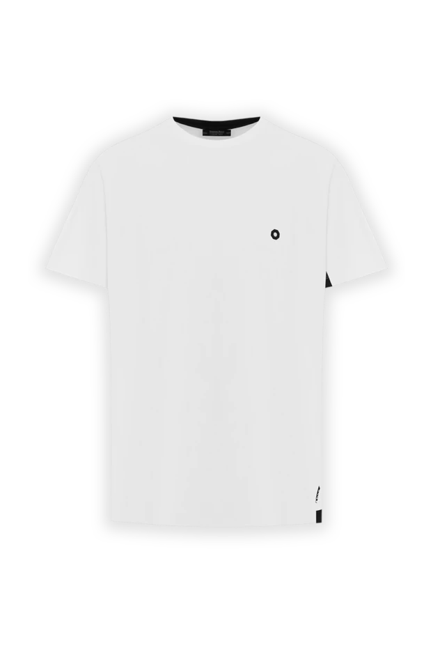White men's t-shirt with contrasting inserts - photo 1