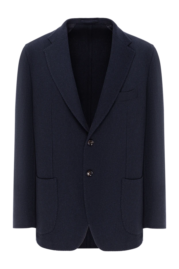 Беті текстуралы қою көк кашемир күрте
- фото 1