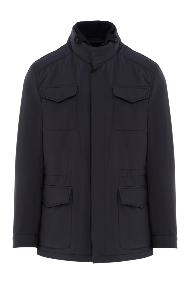 Men's tanker style jacket in blue - photo 1